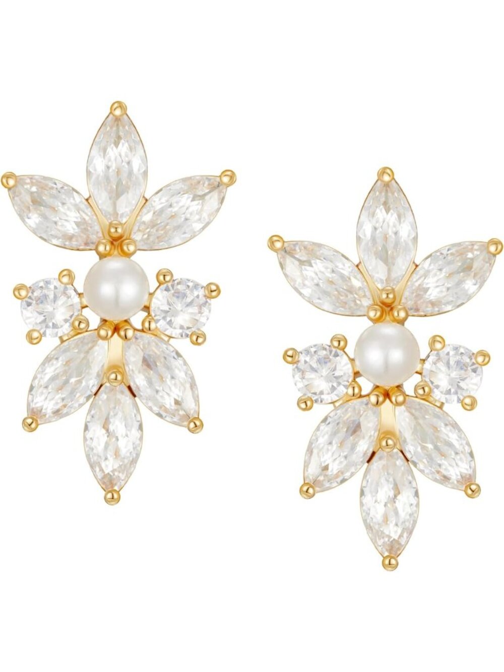 Elegant Marquise Bridal Stud Earrings for Weddings & Bridesmaids - Perfect Gift